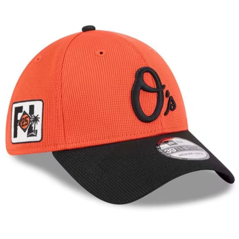 Baltimore Orioles Men’s New Era 2025 Spring Training Patch 39THIRTY Flex Hat