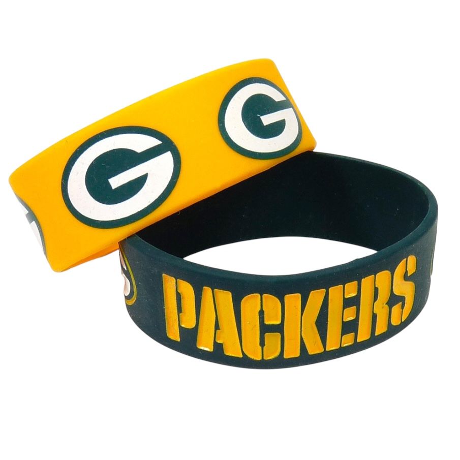 Green Bay Packers Rubber Bulk Wrist Bands
