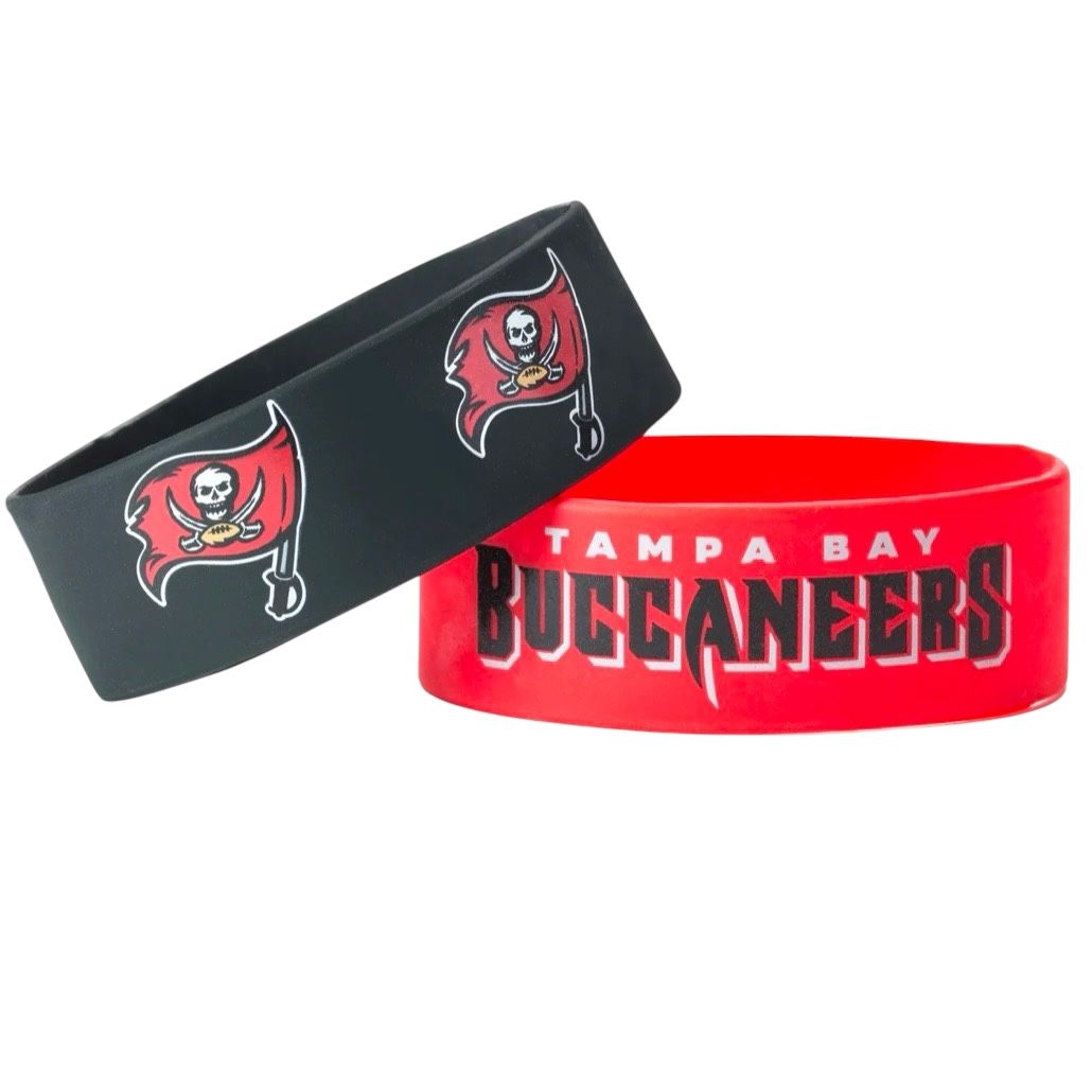 Tampa Bay Buccaneers Rubber Bulk Wrist Bands