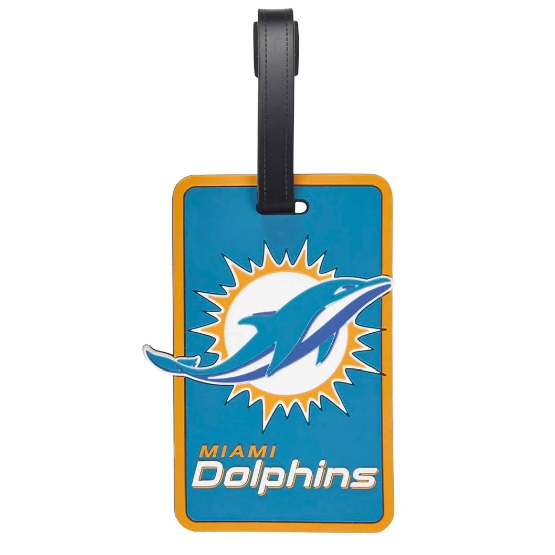 Miami Dolphins Rubber Luggage Tag