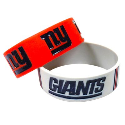 New York Giants Rubber Bulk Wrist Bands