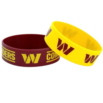 Washington Commanders Rubber Bulk Wrist Bands