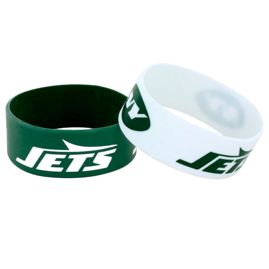New York Jets Rubber Bulk Wrist Bands