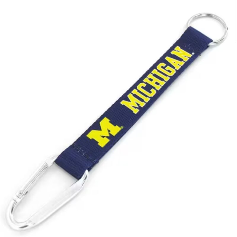 Michigan Wolverines Carabiner Lanyard Keychain