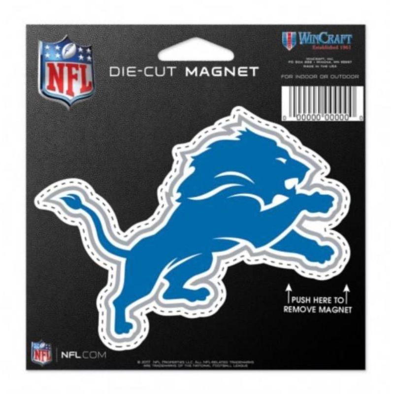 Detroit Lions Die Cut Logo Magnet