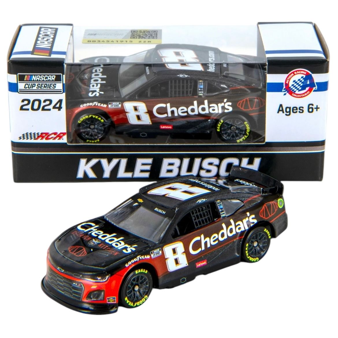 Kyle Busch #8 Cheddars 2024 Camaro ZL1 1:64 Scale Diecast Car