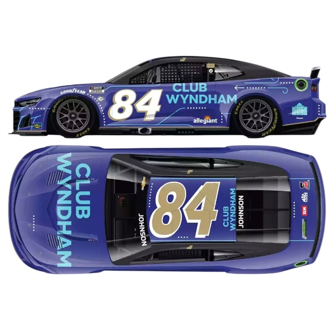 Jimmie Johnson #84 Club Wyndham 2023 Camaro ZL1 Limited Edition 1:64 Scale Diecast Car