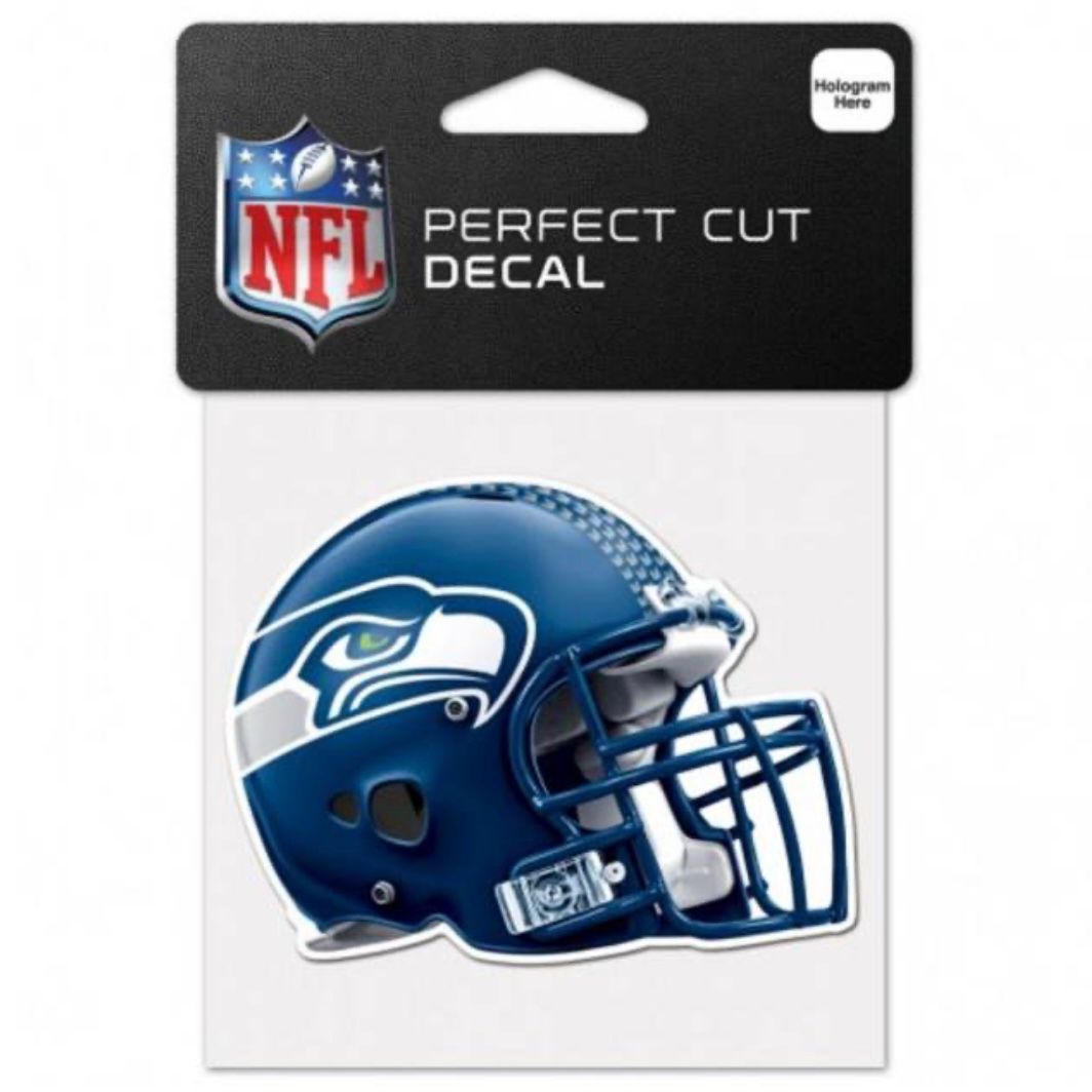 Seattle Seahawks Helmet 4" x 4" Perfect Cut Color Decal