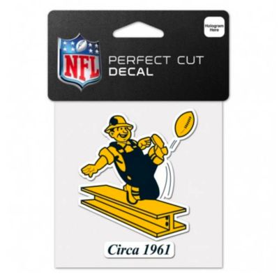 Pittsburgh Steelers Steely McBeam 4" x 4" Perfect Cut Color Decal