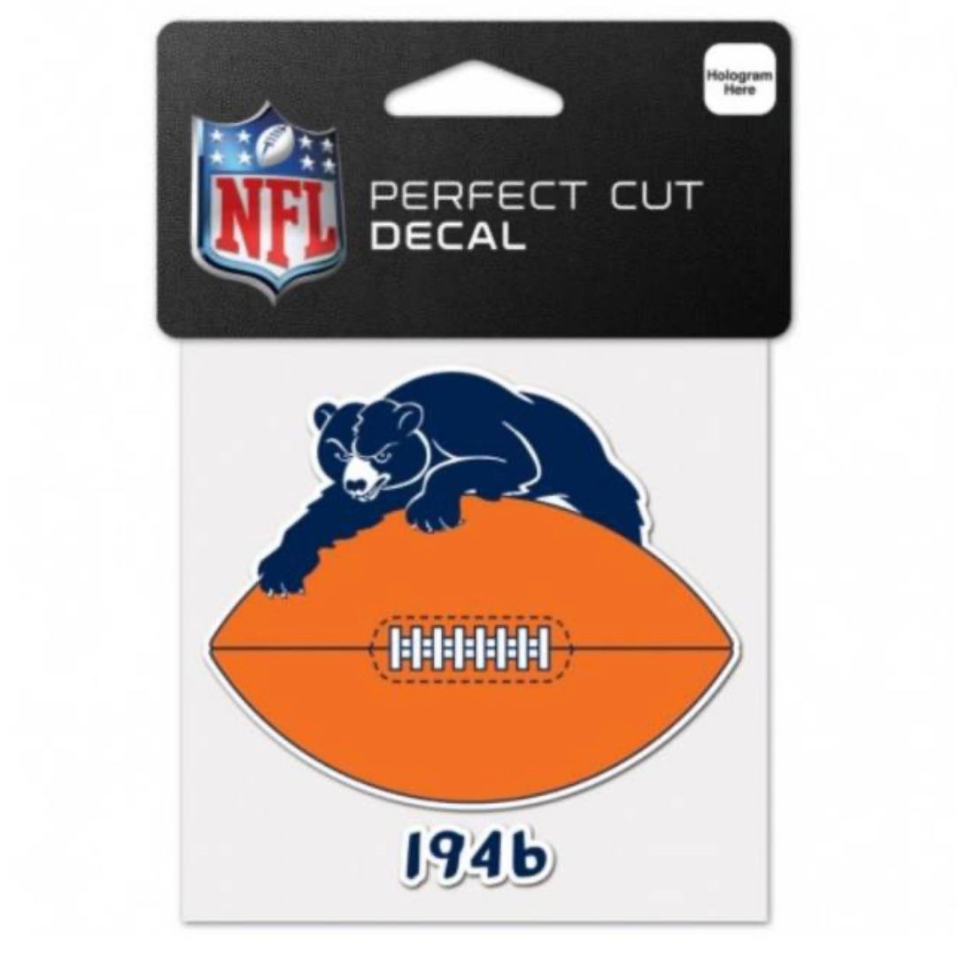 Chicago Bears Established 4" x 4" Perfect Cut Color Decal