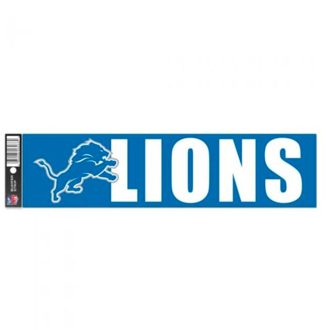 Detroit Lions 3" x 12" Bumper Sticker
