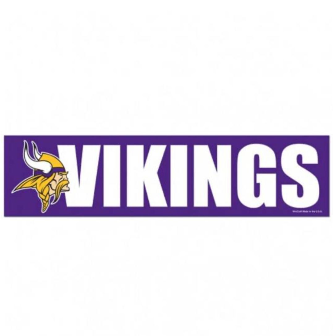 Minnesota Vikings 3" x 12" Bumper Sticker