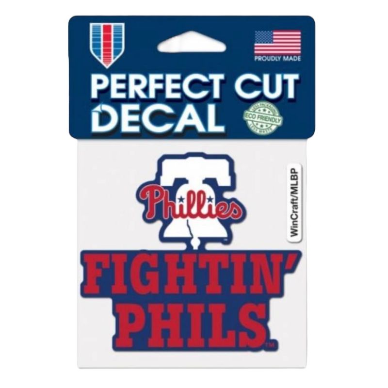 Philadelphia Phillies Fightin' Phils 4" x 4" Perfect Cut Color Decal