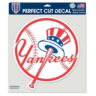 New York Yankees 8 New York Yankees 8" x 8" Perfect Cut Color Decal