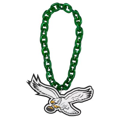 Philadelphia Eagles Historic 10” Fan Chain 3D Foam Necklace