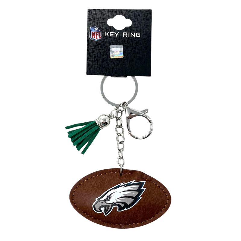 Philadelphia Eagles Rhinestone Football Handbag Key Ring