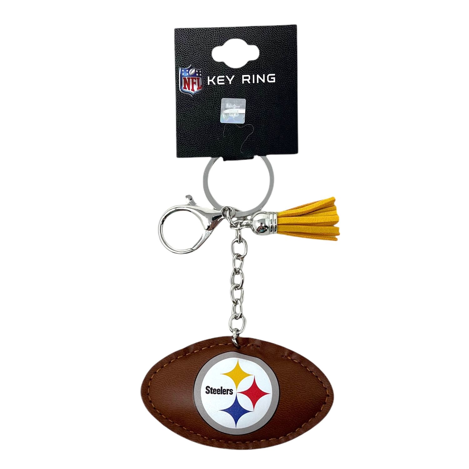 Pittsburgh Steelers Rhinestone Football Handbag Key Ring