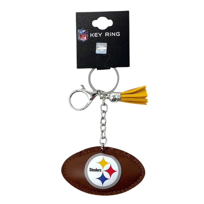 Pittsburgh Steelers Rhinestone Football Handbag Key Ring