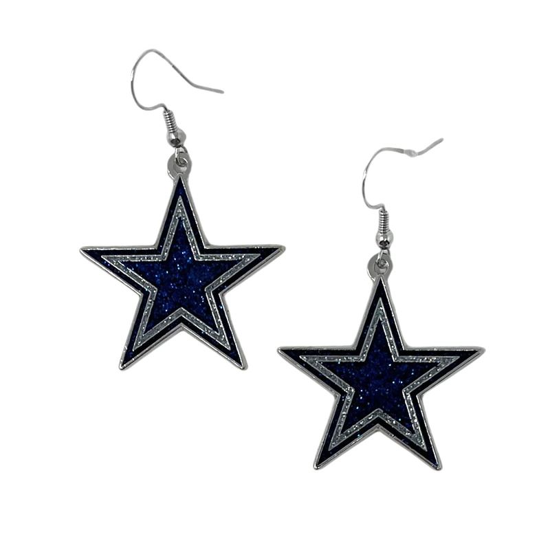 Dallas Cowboys Big Logo Sparkle Earrings