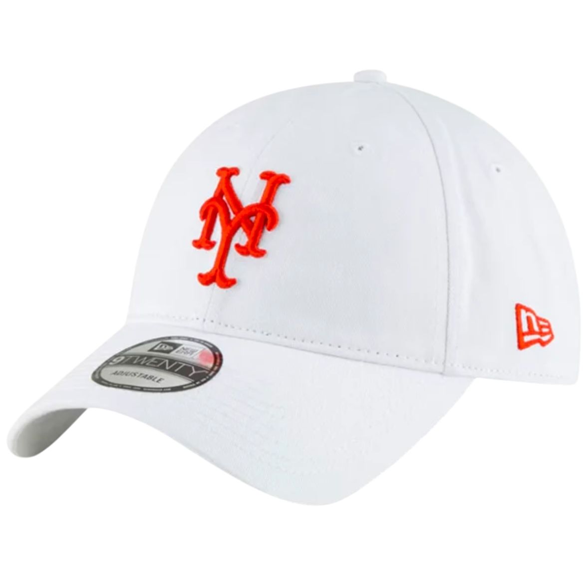 New York Mets Men’s White New Era 9Twenty Core Classic Adjustable Hat