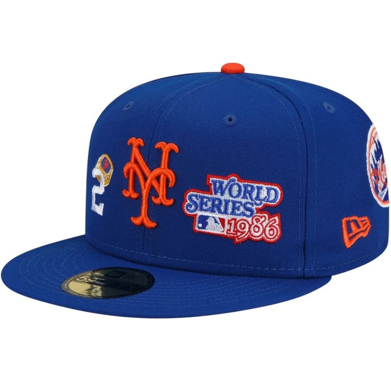 New York Mets Men’s New Era 2-Time World Series Champions 59Fifty Fitted Hat