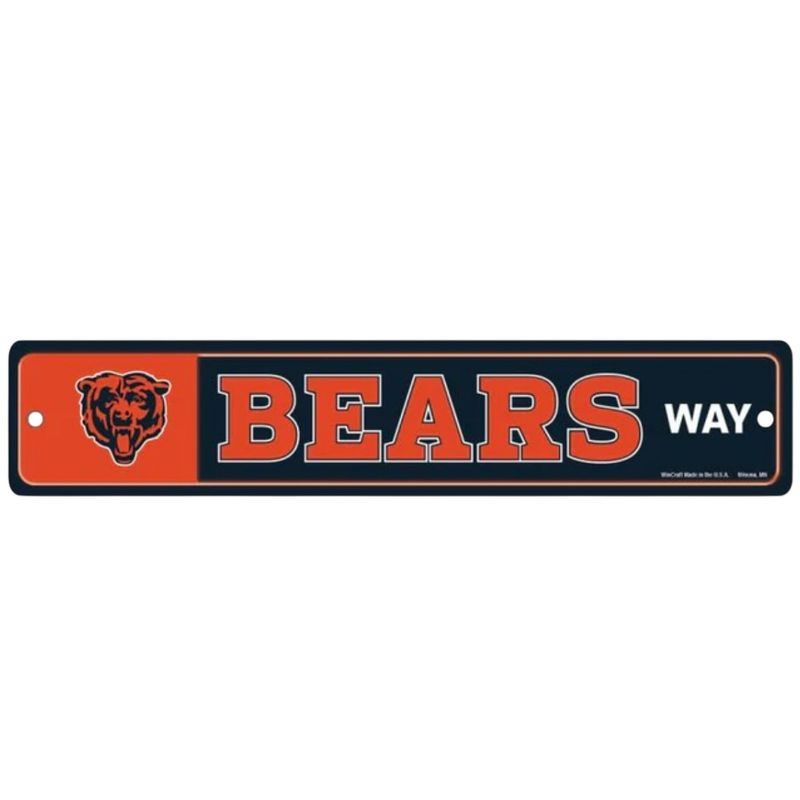 Chicago Bears 3.75" x 19" Team Street Sign