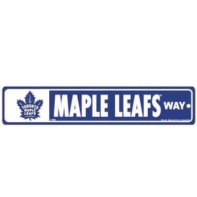Toronto Maple Leafs 3.75" x 19" Team Street Sign
