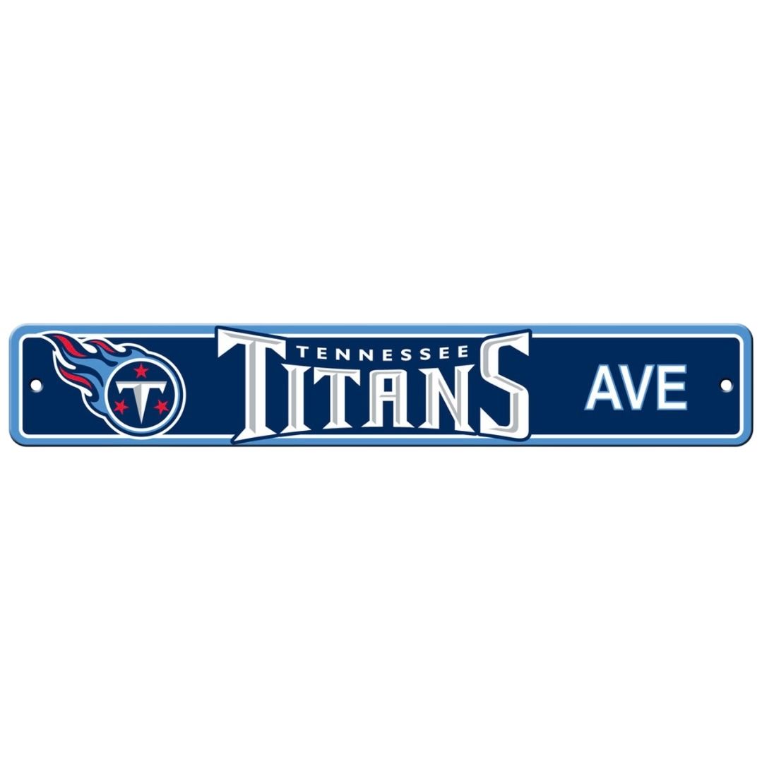 Tennessee Titans Ave 4" x 24" Team Street Sign