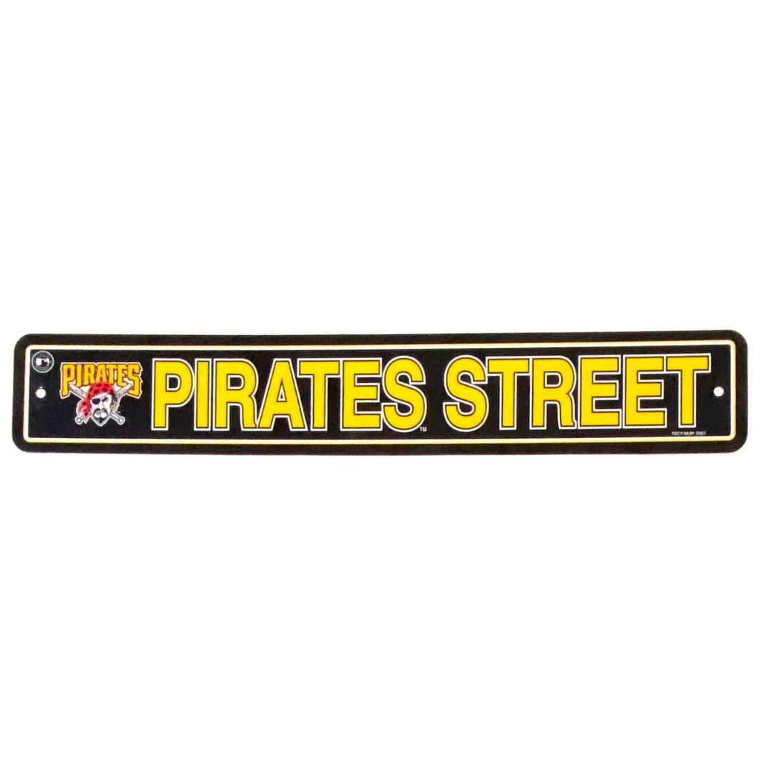 Pittsburgh Pirates Street 4" x 24" Team Street Sign