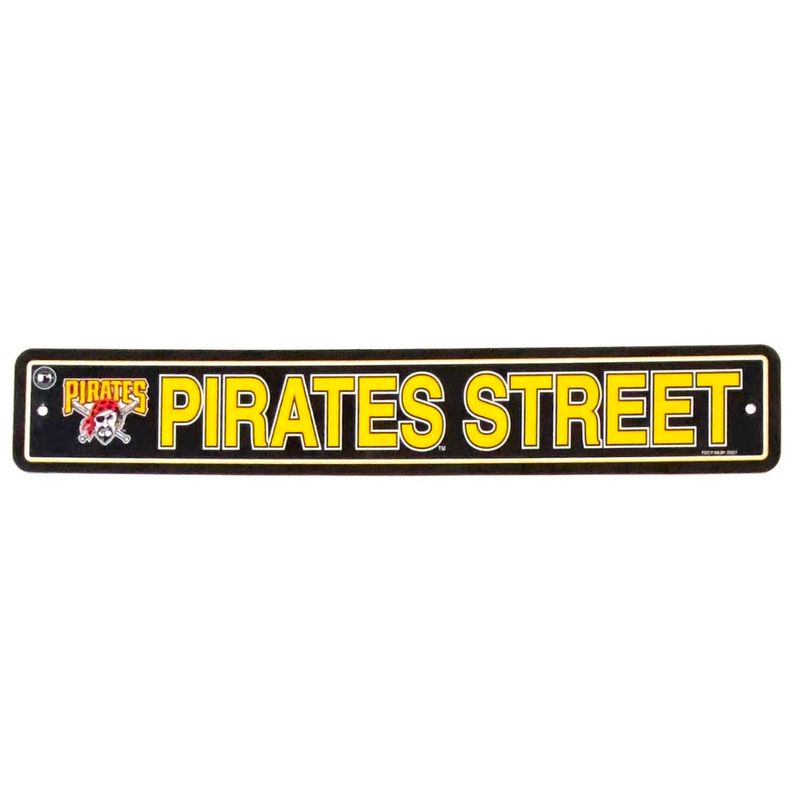 Pittsburgh Pirates Street 4" x 24" Team Street Sign