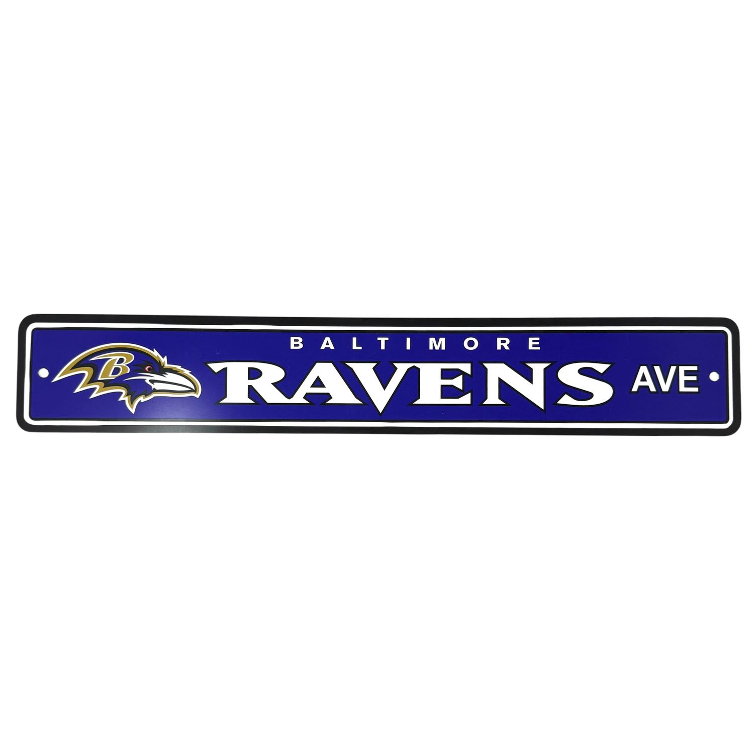 Baltimore Ravens Avenue 4" x 24" Team Street Sign