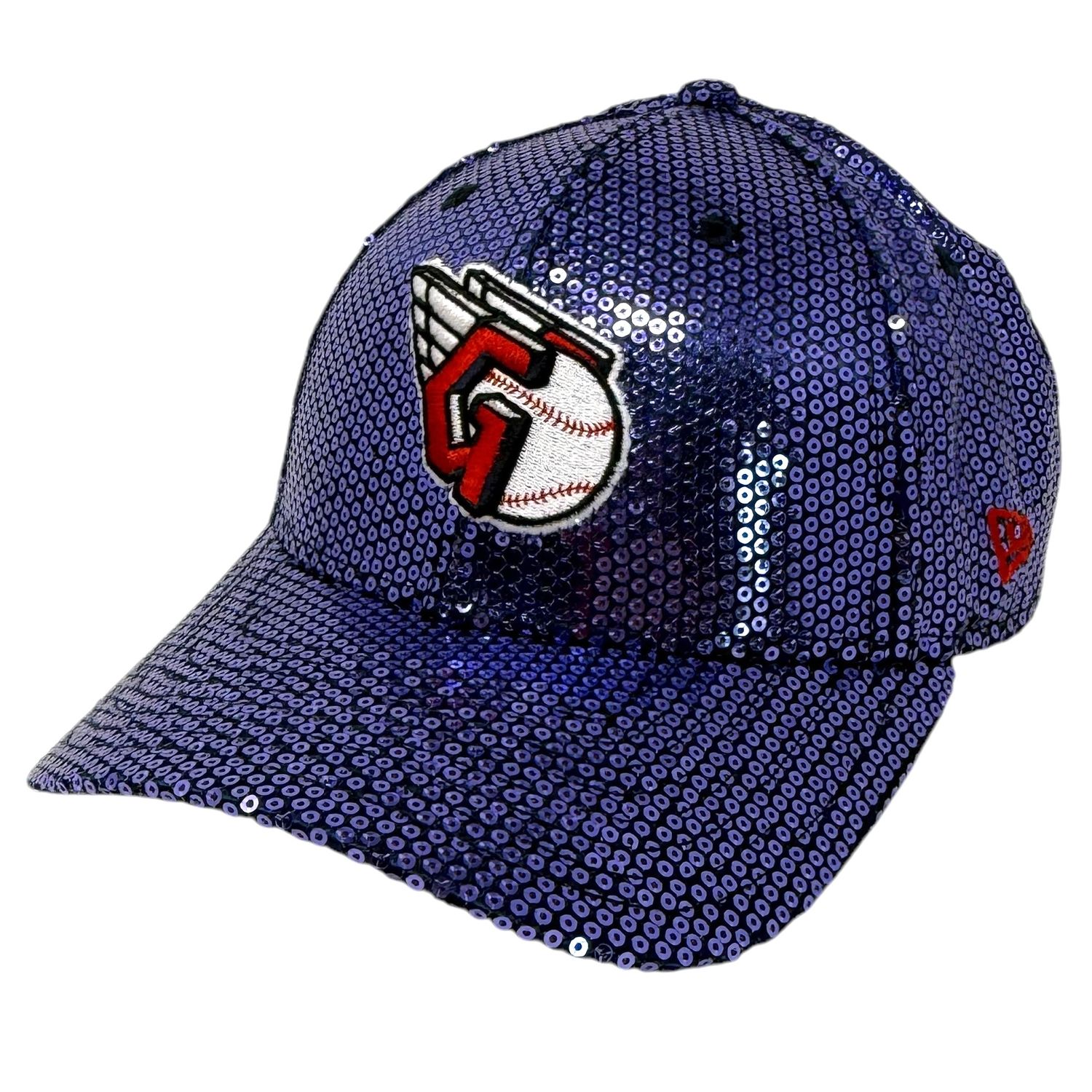Cleveland Guardians Women's Sequin New Era 9Forty Adjustable Hat