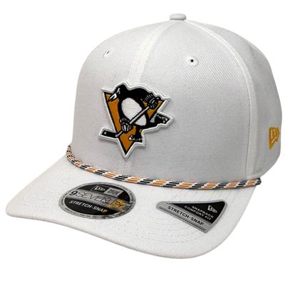 Pittsburgh Penguins Men's White New Era Multi-Rope 9SEVENTY Stretch-Snap Hat