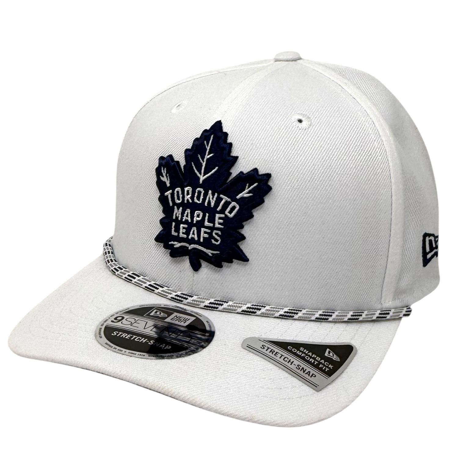 Toronto Maple Leafs Men's White New Era Multi-Rope 9SEVENTY Stretch-Snap Hat