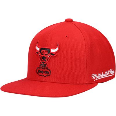 Chicago Bulls Men’s English Dropback Mitchell & Ness Snapback Hat