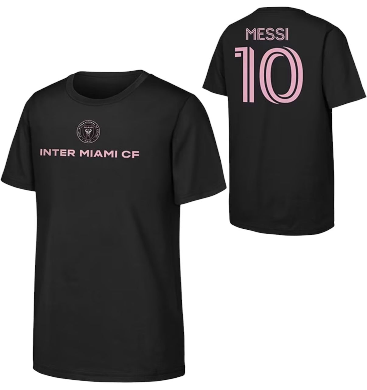 Inter Miami CF Lionel Messi Kids Black Name & Number T-Shirt