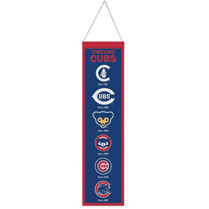 Chicago Cubs 8" x 32" Heritage Banner
