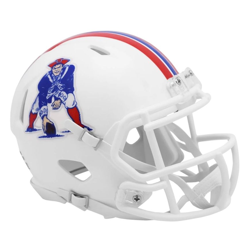 New England Patriots 1982-89 Riddell Speed Mini Helmet