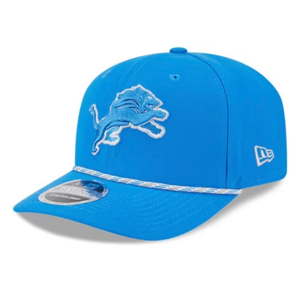 Detroit Lions Men's Blue Multi Rope New Era NFL 9Seventy Stretch-Snap Hat