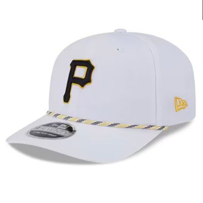 Pittsburgh Pirates Men's White Multi Rope New Era 9Seventy Stretch-Snap Hat