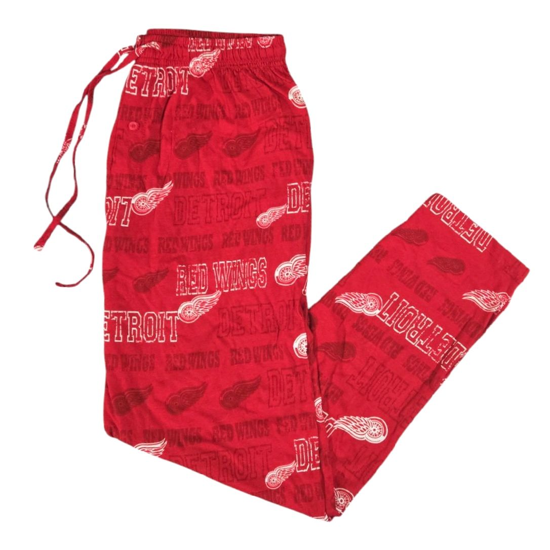 Detroit Red Wings Men's Sideline Apparel All Over Print Pajama Pants