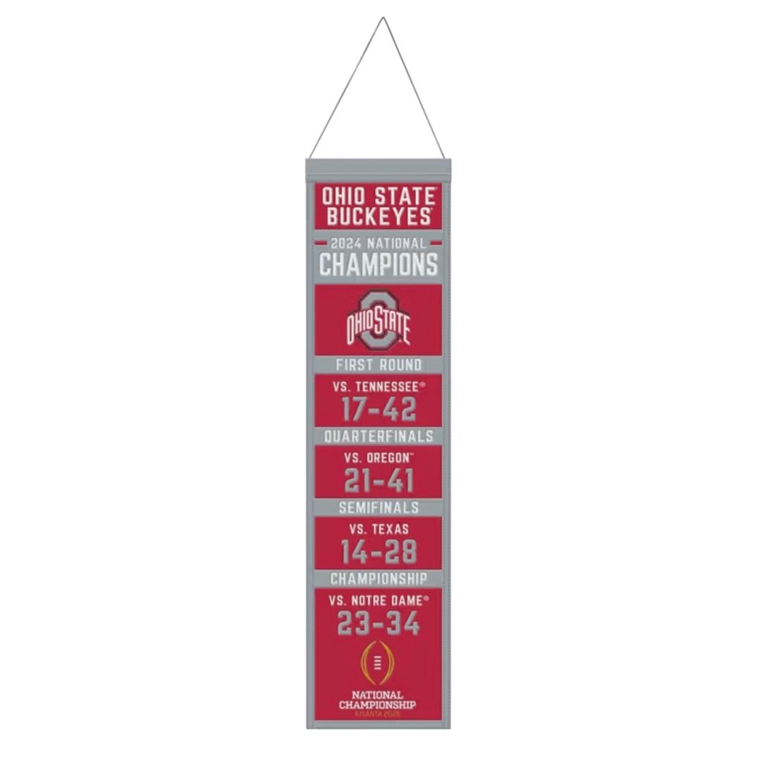 Ohio State Buckeyes 2024 National Champions Banner