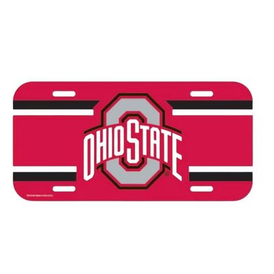 Ohio State Buckeyes Plastic License Plate Ohio State Buckeyes Plastic License Plate