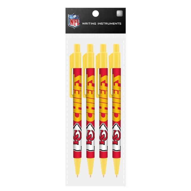 Kansas City Chiefs Set of 4 Pens