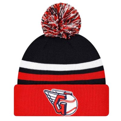 Cleveland Guardians Men’s New Era Cuffed Pom Knit Hat