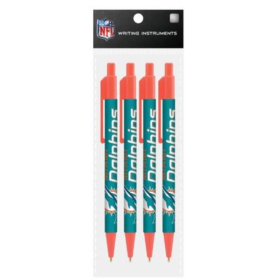 Miami Dolphins Set of 4 Pens