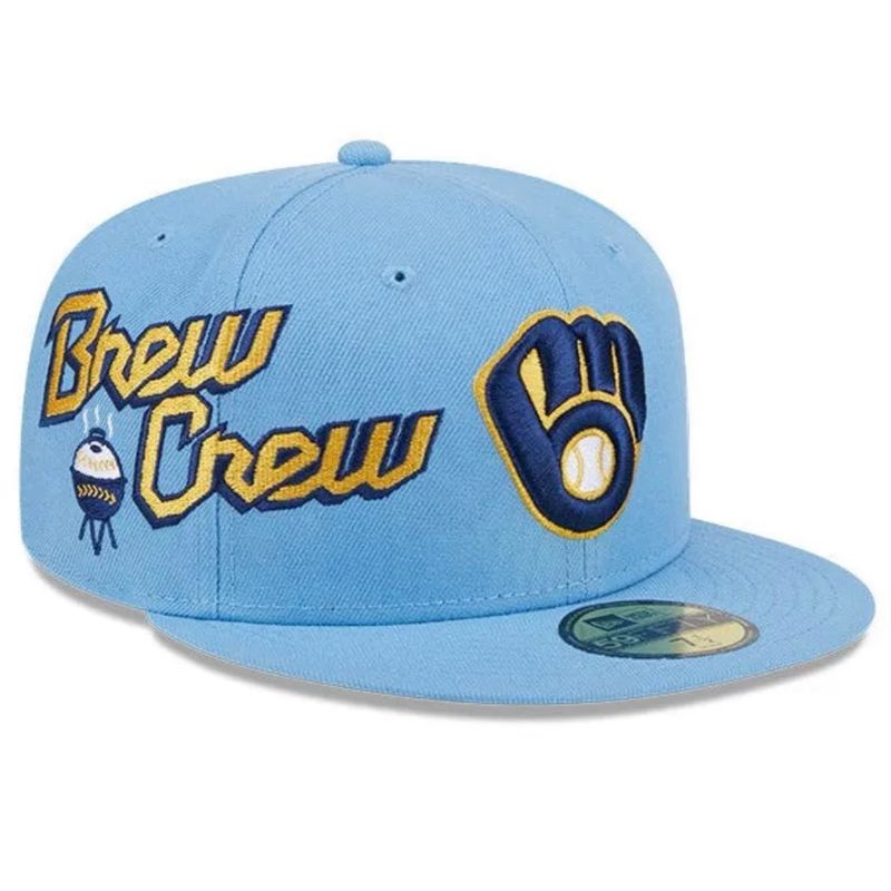 Milwaukee Brewers Men's New Era 59Fifty Brew Crew Fitted Hat