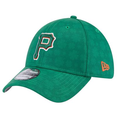 Pittsburgh Pirates Men’s Green 2025 New Era 39Thirty St. Patrick's Day Flex Fit Hat Hat