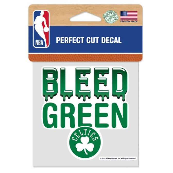 Boston Celtics 4" x 4" Perfect Cut Color Decal