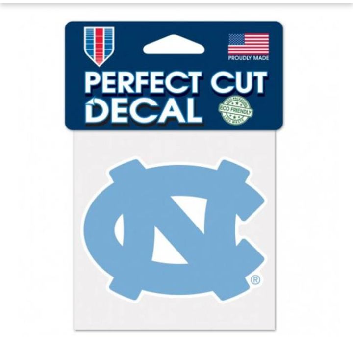 North Carolina Tar Heels 4" x 4" Perfect Cut Color Decal